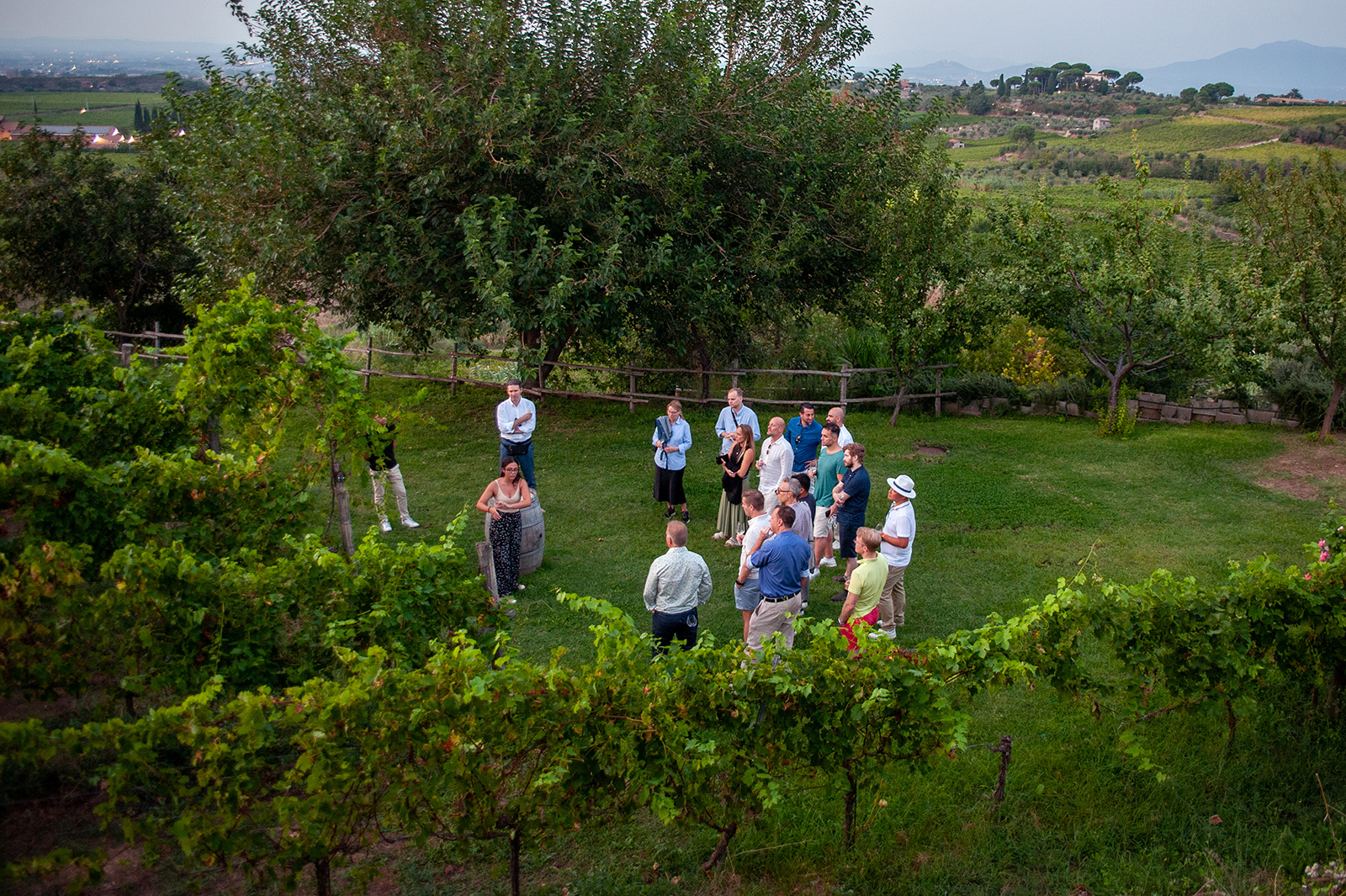 Talking about the work in the vineyards